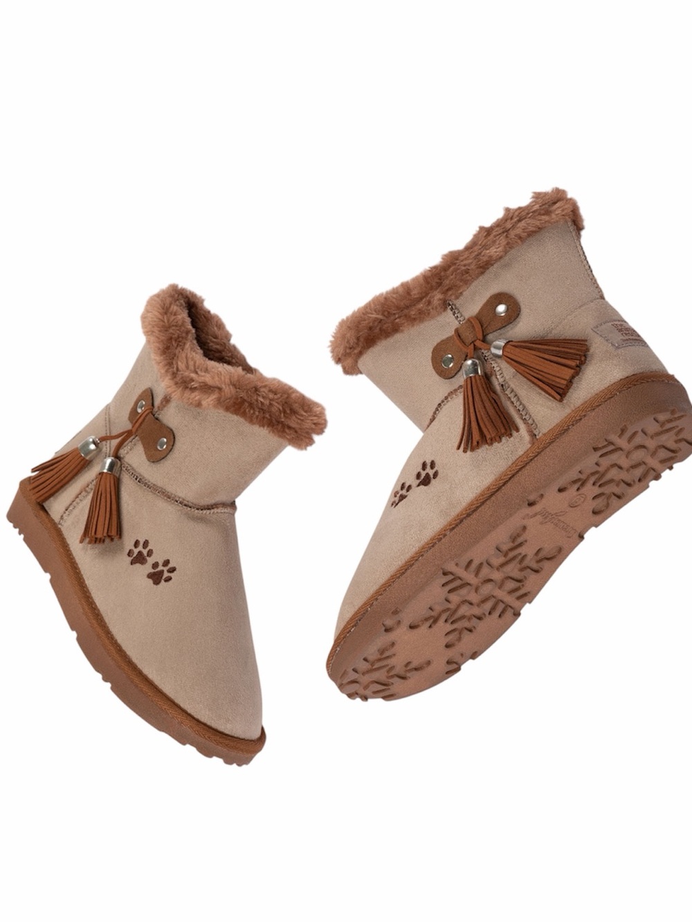 The Animal Rescue Site Paw Print Ankle Boots Faux Suede Size 9 NWT - Picture 12 of 12